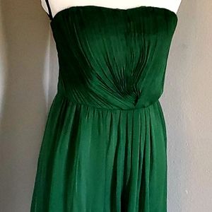 Emerald Green Rauched Holiday dress